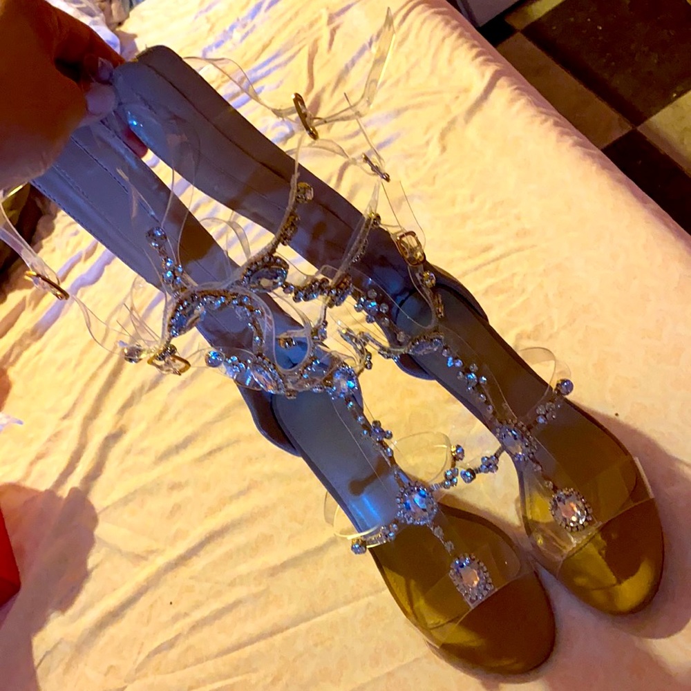 Gladiator wedged heels
